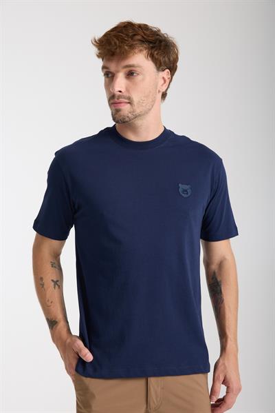 Erkek %100 Pamuk Relax Fit Vahşi Ayı Nakışlı T-Shirt