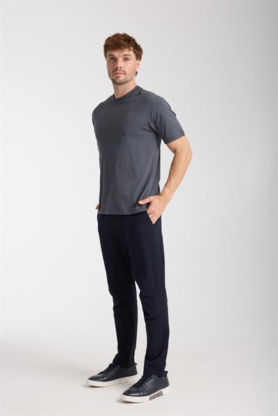 Erkek %100 Pamuk Relax Kaplumbağa Nakışlı T-Shirt