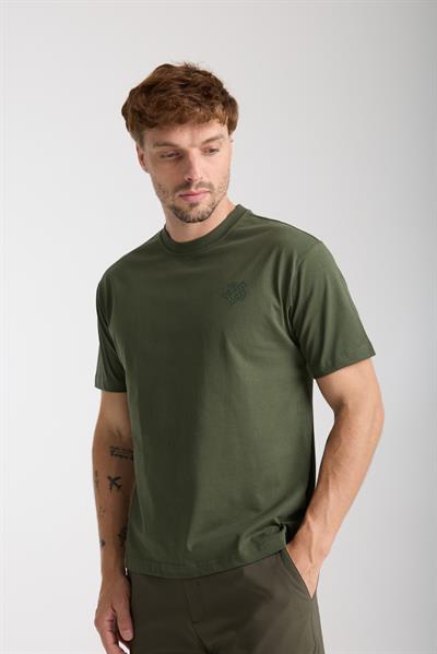 Erkek %100 Pamuk Relax Kaplumbağa Nakışlı T-Shirt