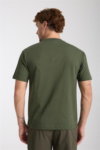 Erkek %100 Pamuk Relax Kaplumbağa Nakışlı T-Shirt