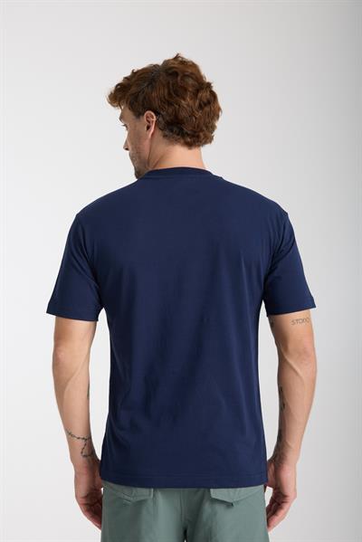 Erkek %100 Pamuk Relax Kaplumbağa Nakışlı T-Shirt