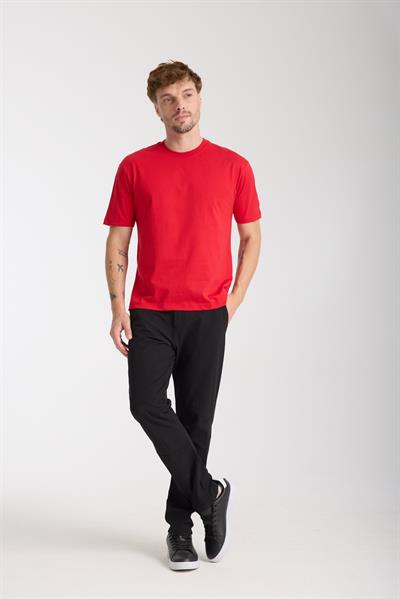 Erkek %100 Pamuk Relax Nakış Detaylı T-Shirt