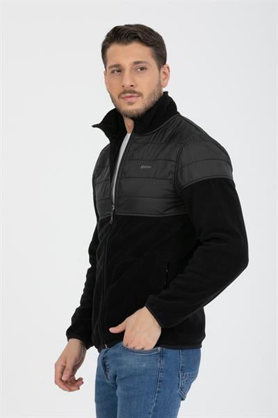 Kaplamalı Fermuarlı Polar