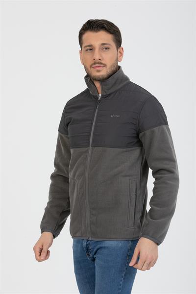 Kaplamalı Fermuarlı Polar