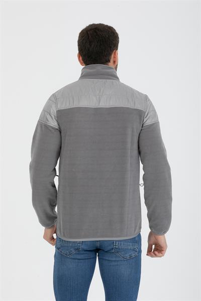 Kaplamalı Fermuarlı Polar