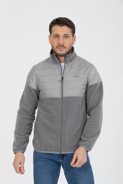 Kaplamalı Fermuarlı Polar