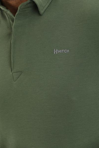 Polo Yaka Ottoman Uzun Kol T-Shirt