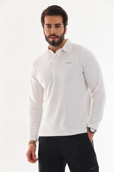 Polo Yaka Ottoman Uzun Kol T-Shirt