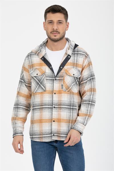 Sabit Kapşonlu Oduncu Gömlek