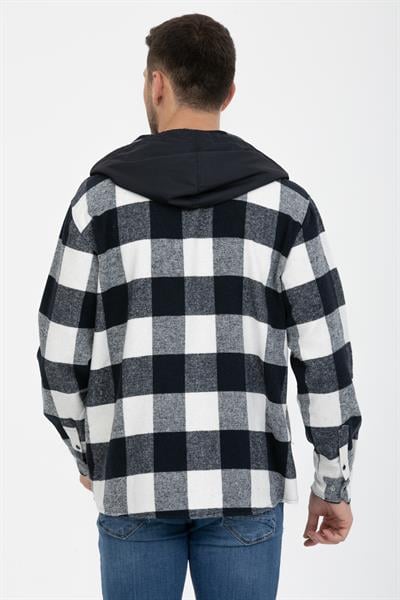 Sabit Kapşonlu Oduncu Gömlek