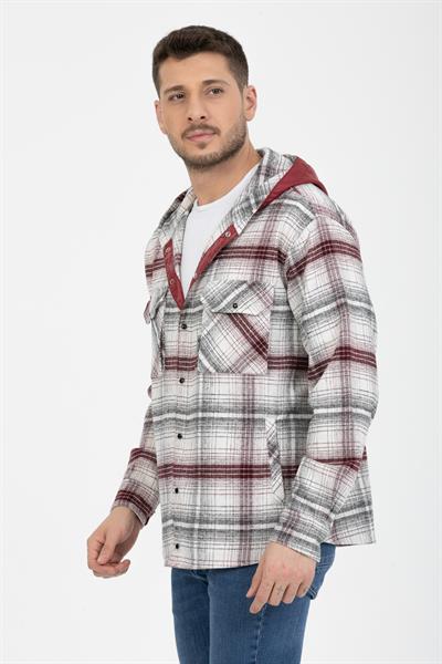 Sabit Kapşonlu Oduncu Gömlek