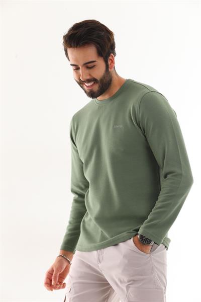 Ottoman Bisiklet Yakalı Sweatshirt