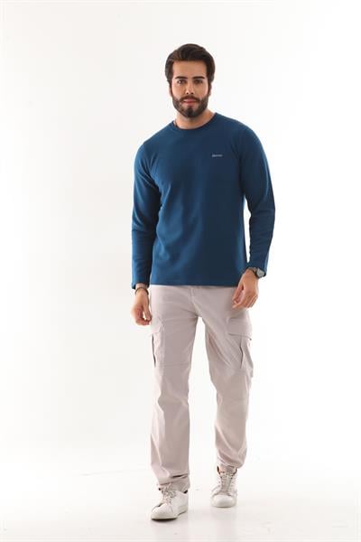 Ottoman Bisiklet Yakalı Sweatshirt