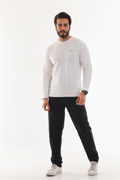 Ottoman Bisiklet Yakalı Sweatshirt