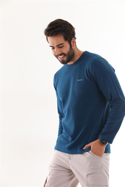 Ottoman Bisiklet Yakalı Sweatshirt