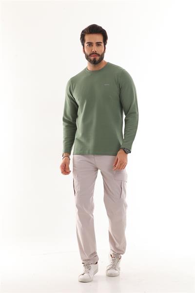 Ottoman Bisiklet Yakalı Sweatshirt