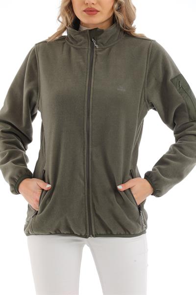 Tam Fermuarlı Kadın Polar