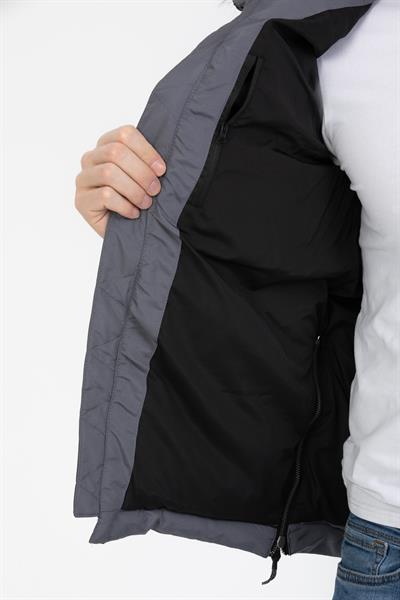 Tilki Kapşonlu Şişme Mont