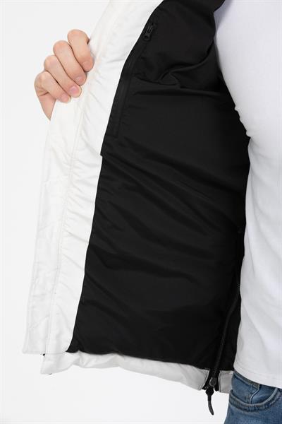 Tilki Kapşonlu Şişme Mont