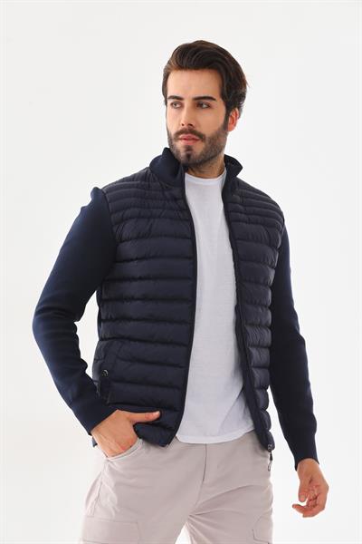 Triko Kaplamalı Ceket