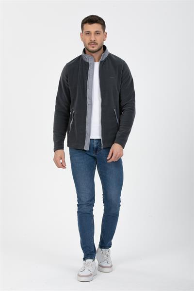 Yan Cep Fermuarlı Polar