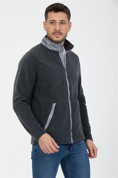 Yan Cep Fermuarlı Polar