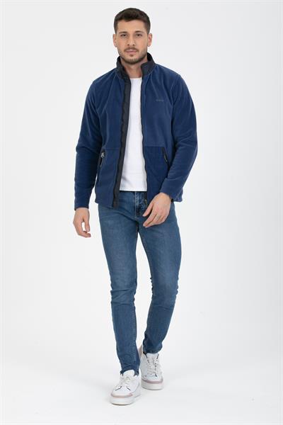 Yan Cep Fermuarlı Polar