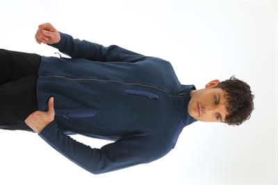 Yan Cepli Fermuarlı Selanik Hırka