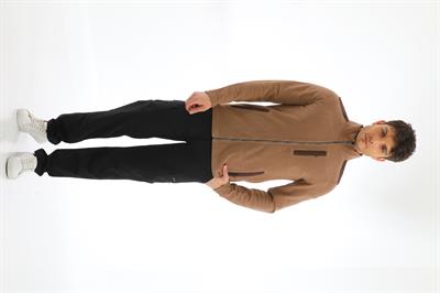 Yan Cepli Fermuarlı Selanik Hırka