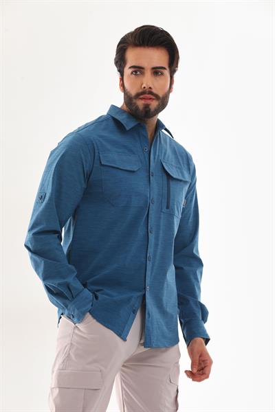 Zincir Cepli Poliamid Taktik Gömlek