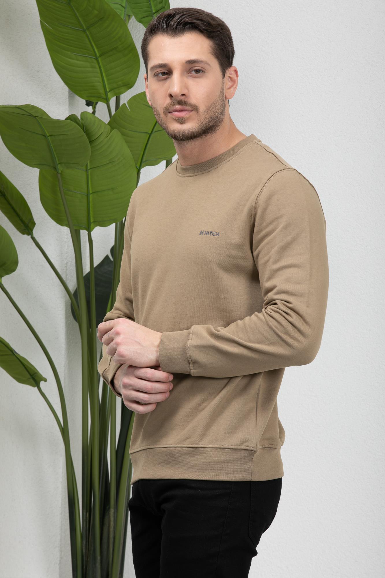 3 İplik Bisiklet Yaka Sweatshirt