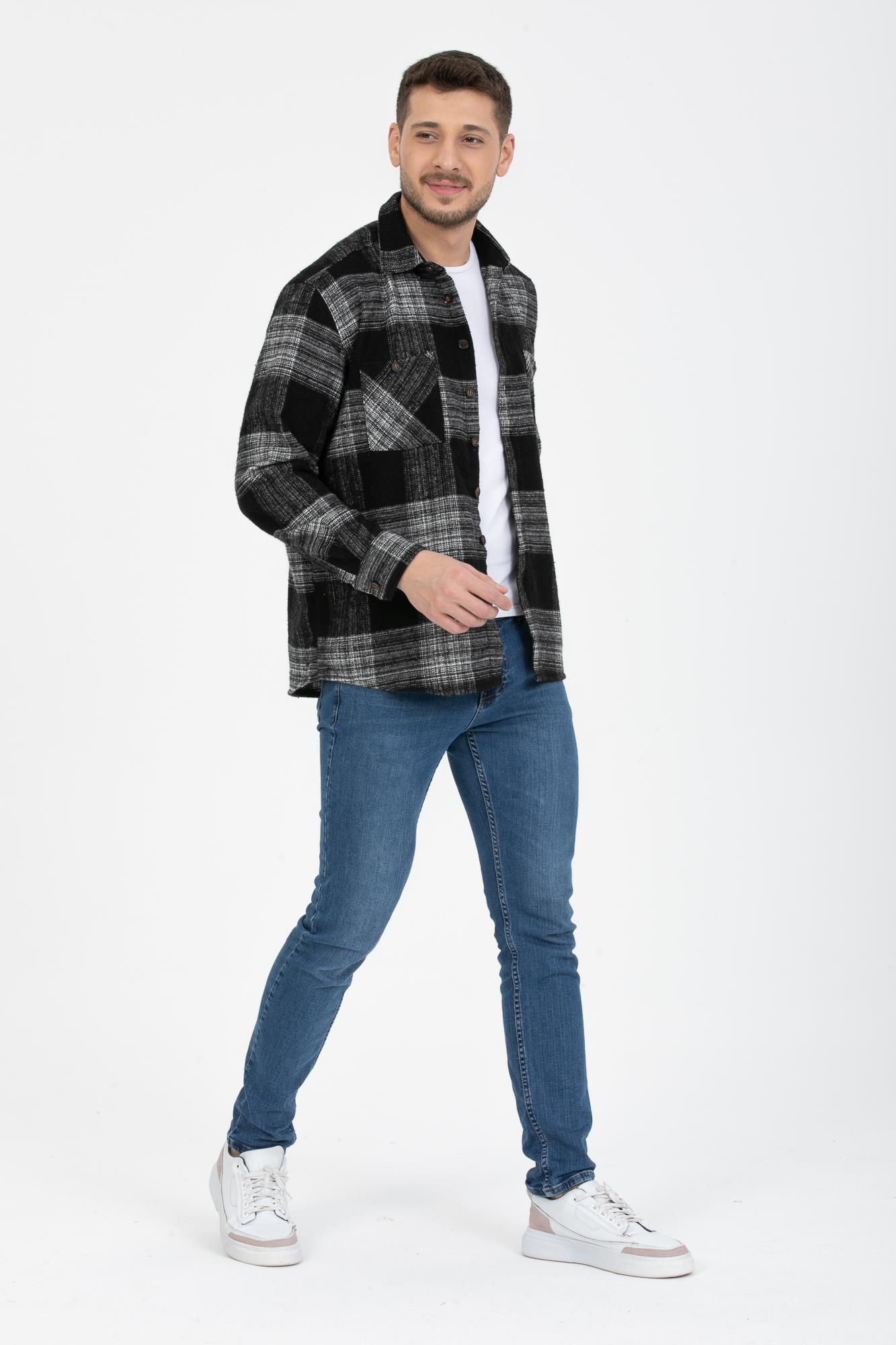 Desenli Oduncu Gömlek