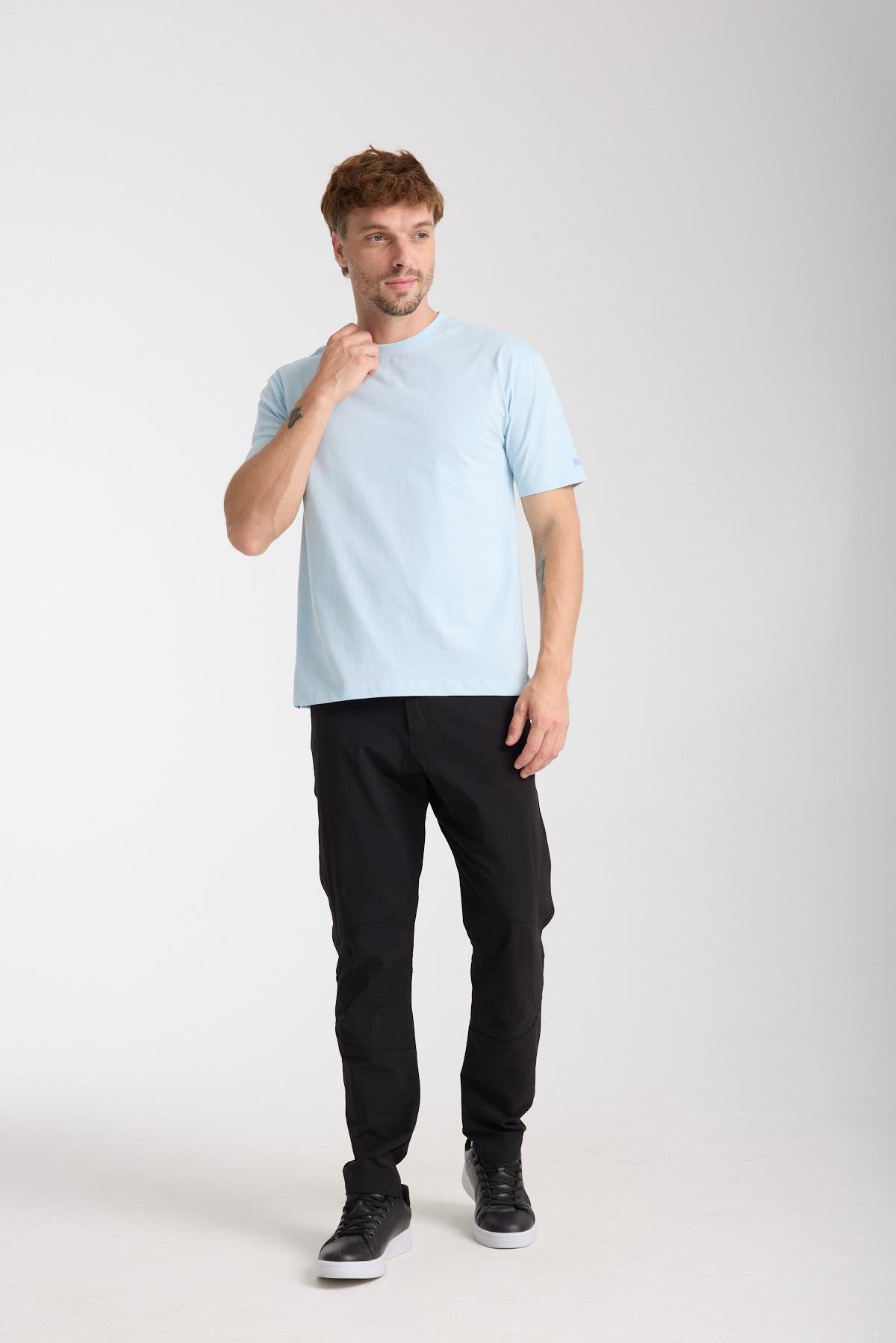 Erkek %100 Pamuk Relax Nakış Detaylı T-Shirt
