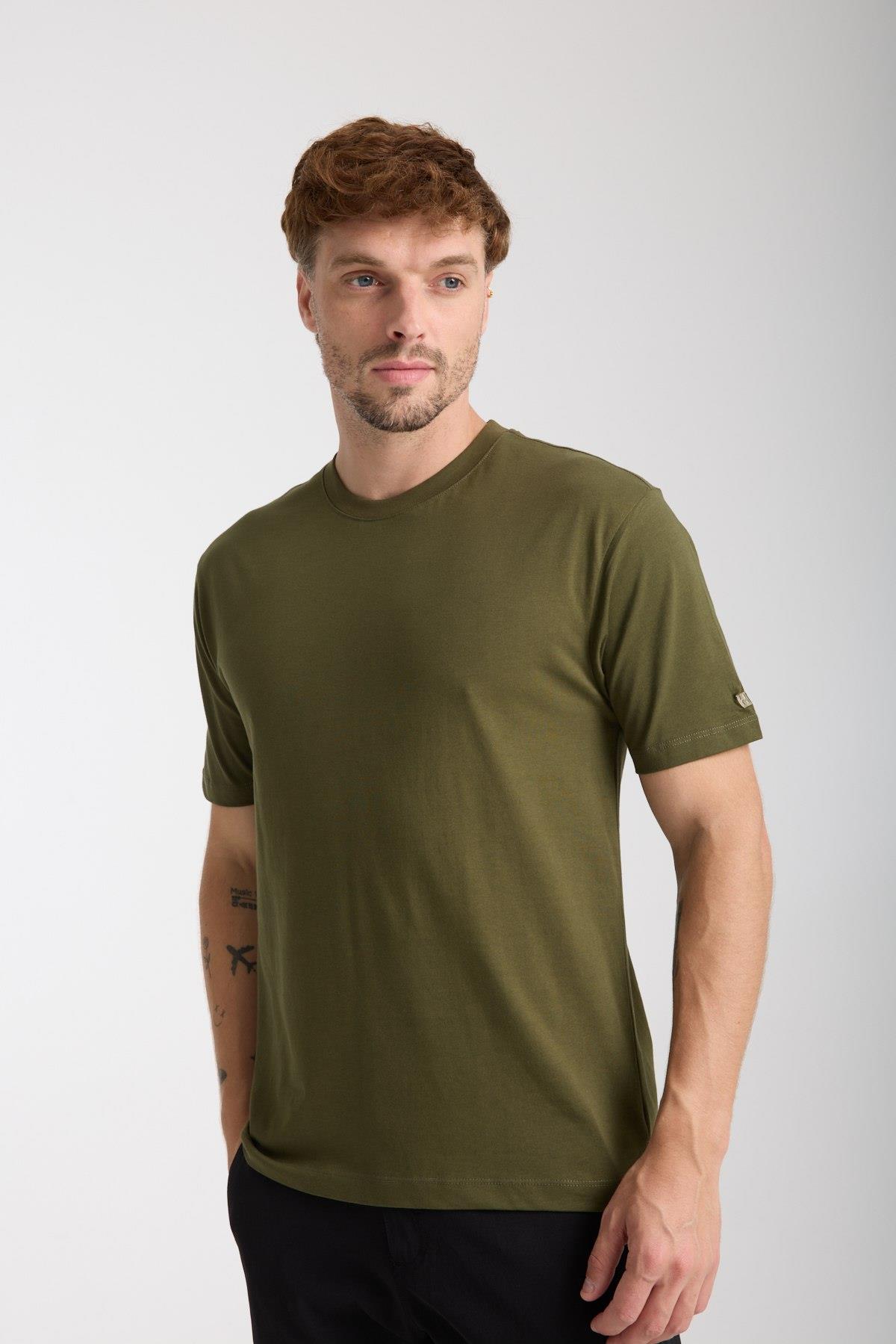 Erkek %100 Pamuk Relax Nakış Detaylı T-Shirt