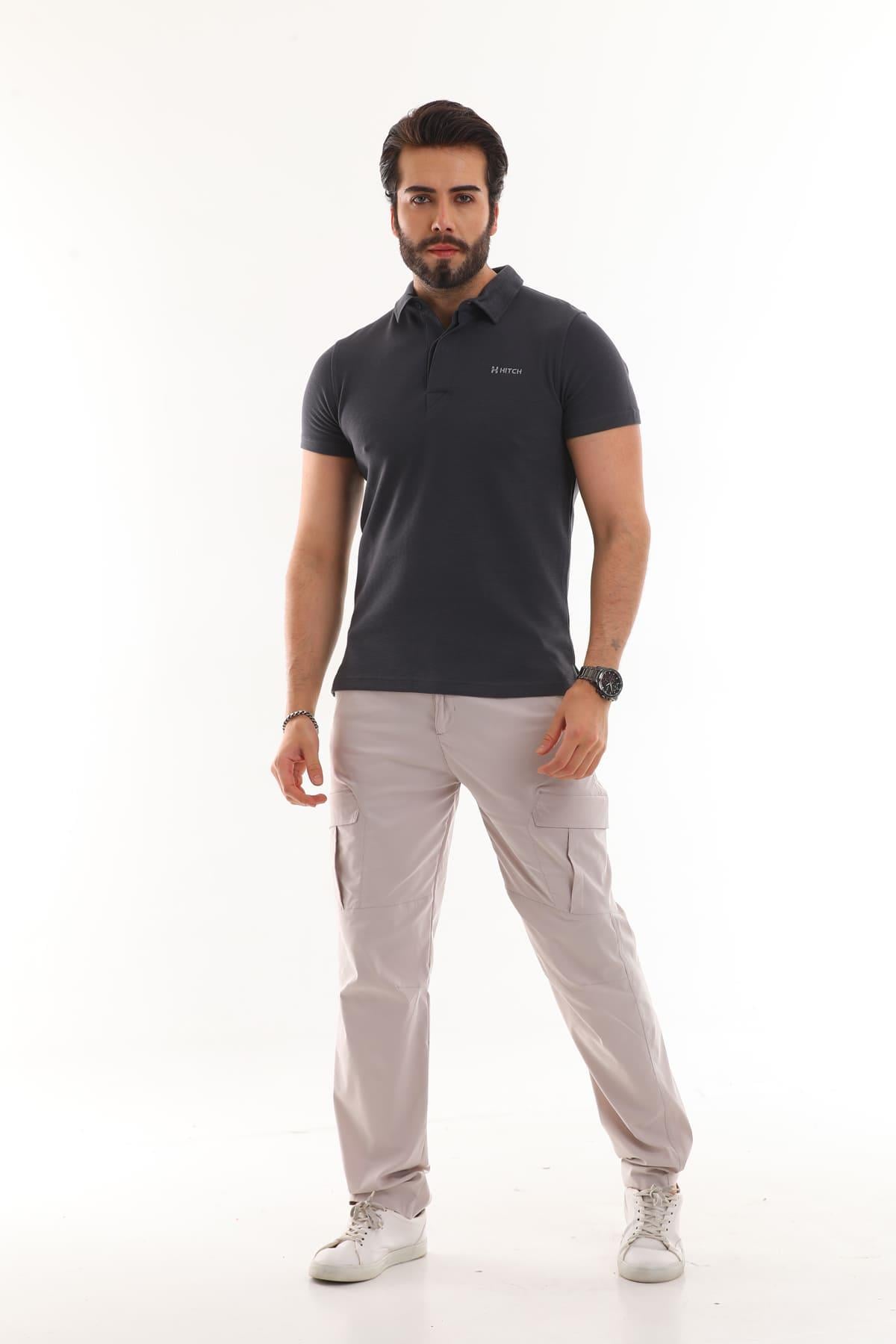 Polo Yaka Otoman Kısa Kol T-Shirt