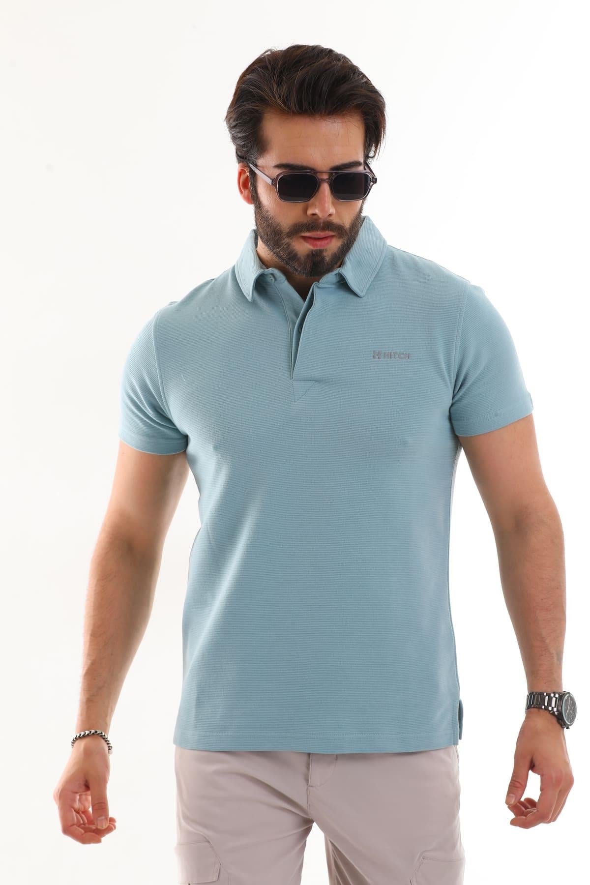 Polo Yaka Otoman Kısa Kol T-Shirt