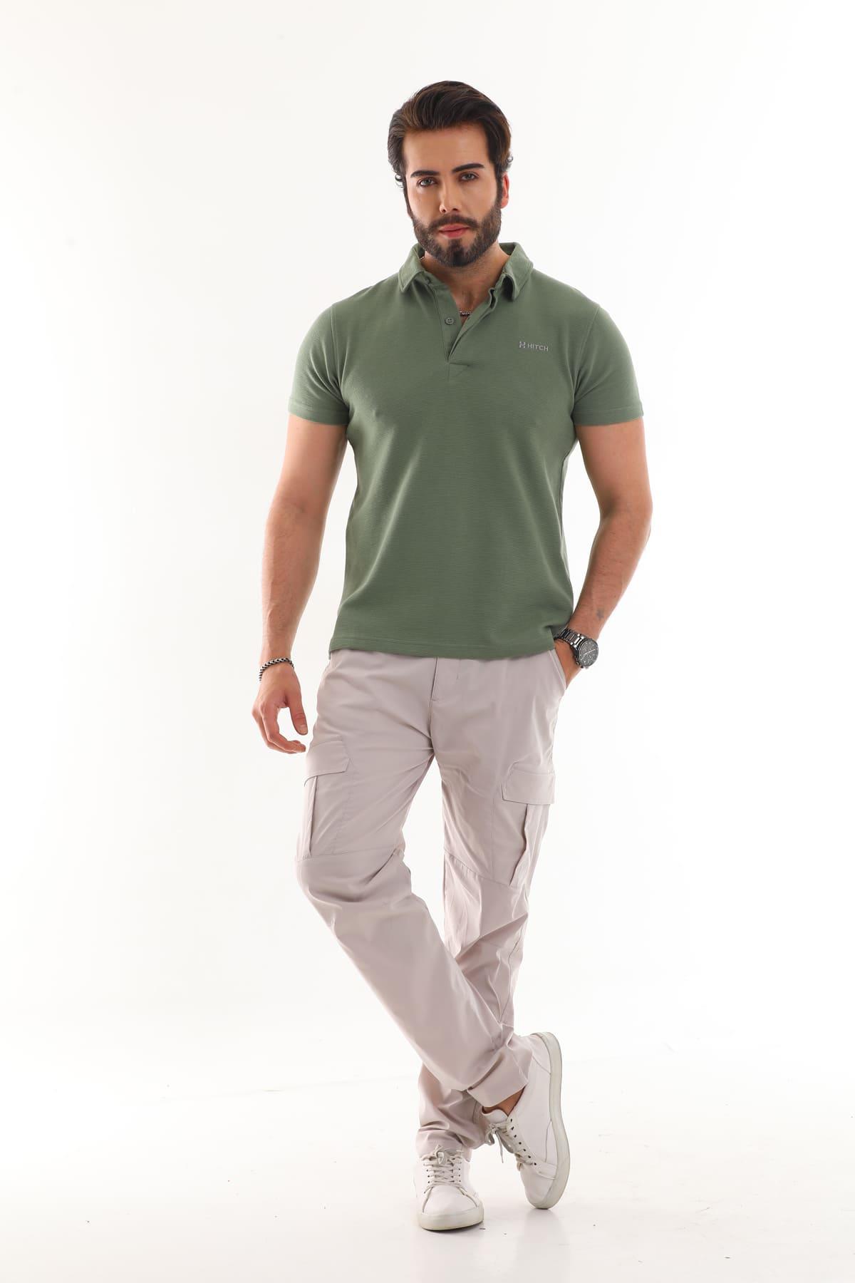 Polo Yaka Otoman Kısa Kol T-Shirt