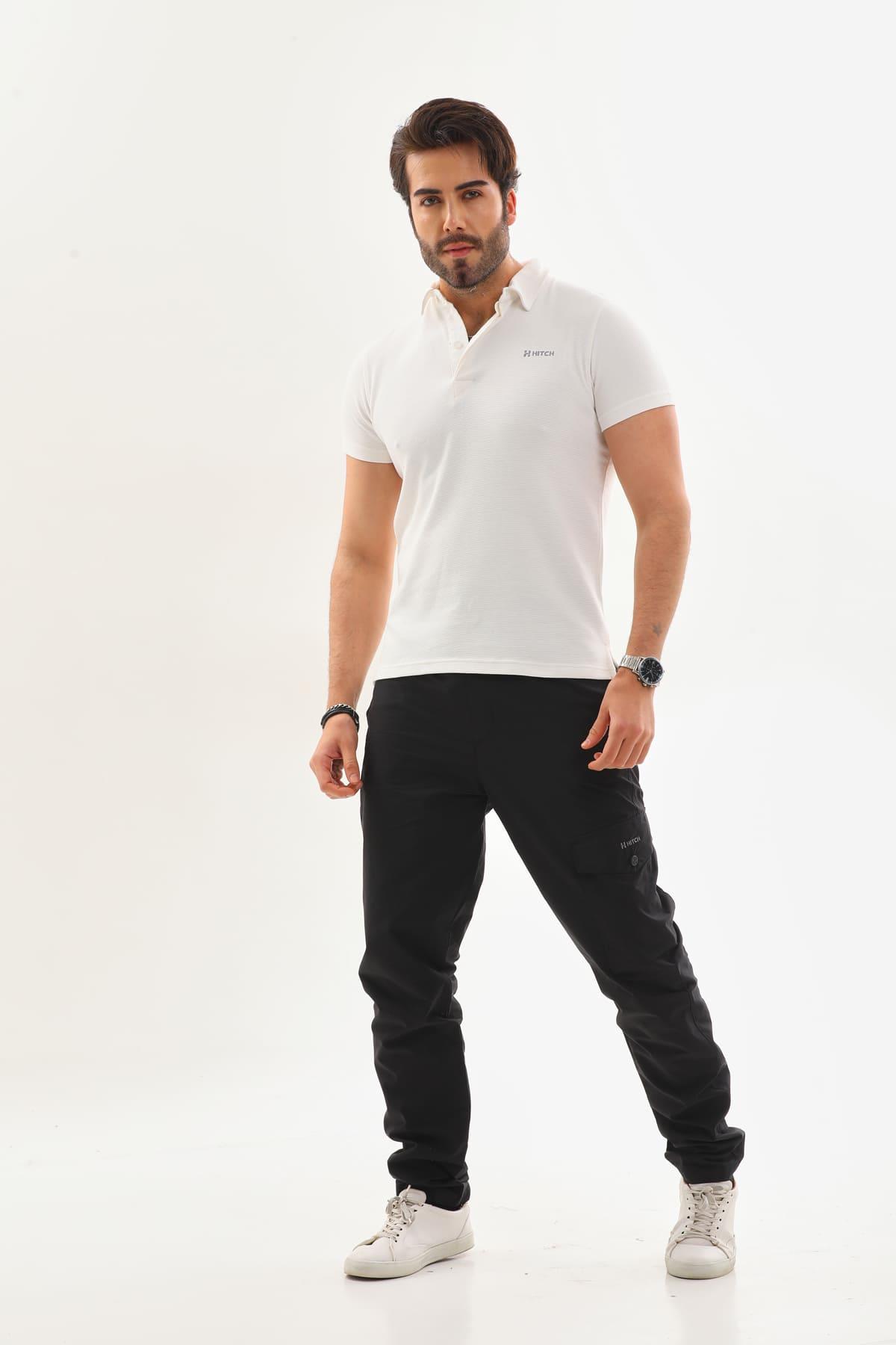 Polo Yaka Otoman Kısa Kol T-Shirt