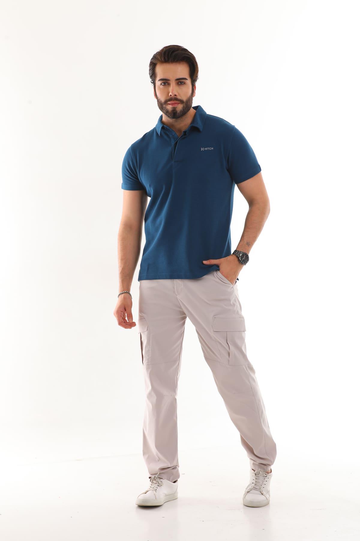 Polo Yaka Otoman Kısa Kol T-Shirt
