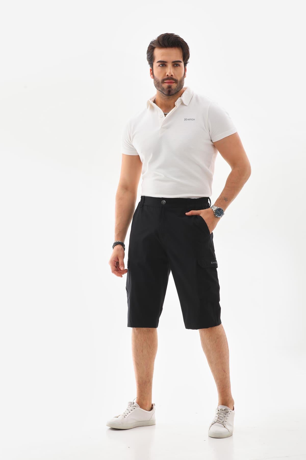 Uzun Esnek Poliamid Şort