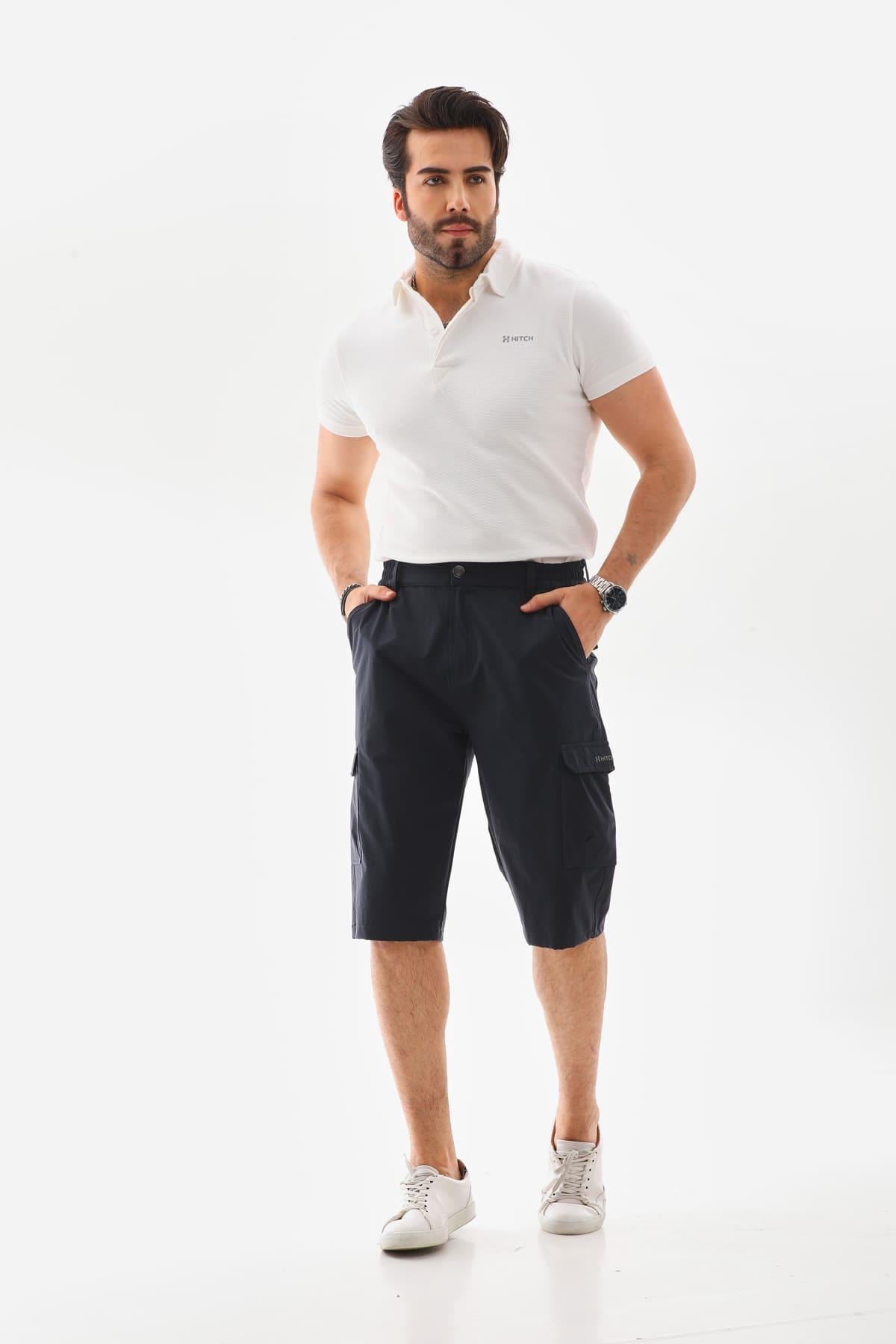 Uzun Esnek Poliamid Şort