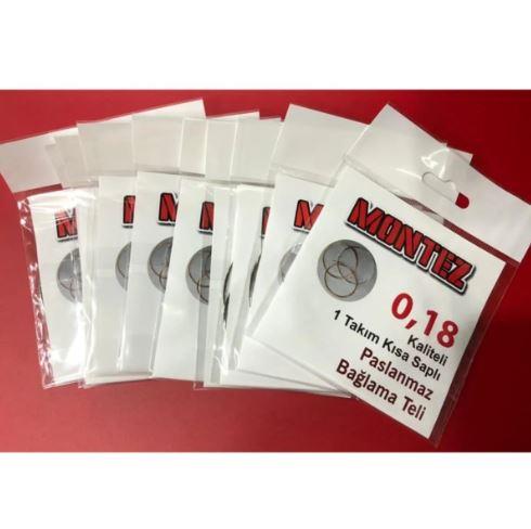 Montez Kısa Sap 0,18 Bağlama Teli 10lu Paket