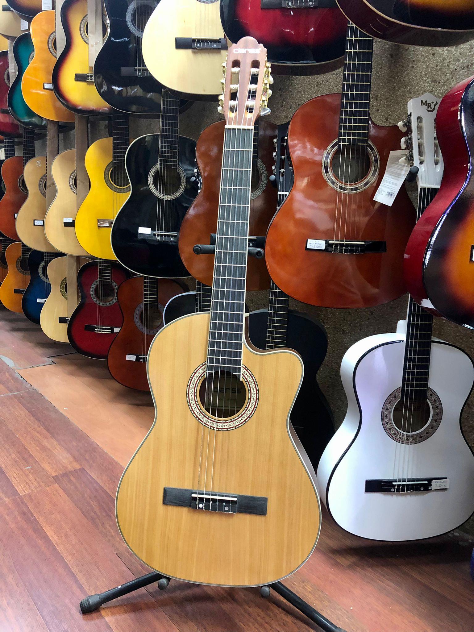 Clariss Kesik Kasa Mat Naturel Klasik Gitar HG400NC