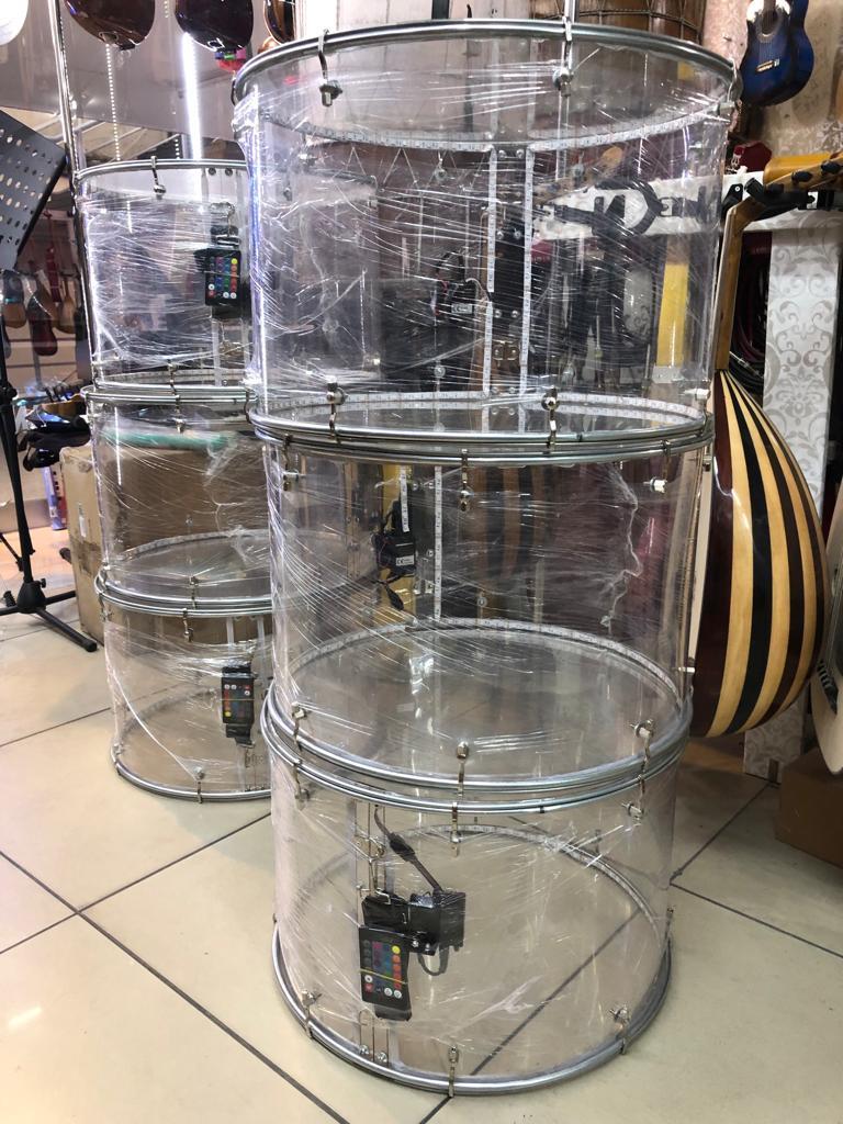 PROFESYONEL DIŞTAN ÇEKTİRME AKORTLU 1. SINIF PLEXI ASMA DAVUL