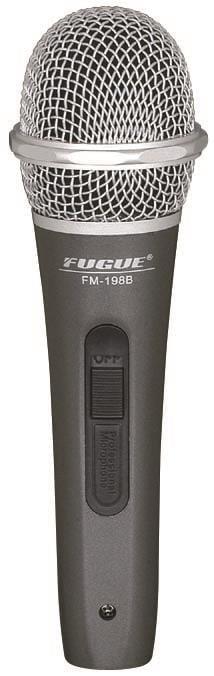 FUGUE FM-198B MİKROFON KABLOLU GÜMÜŞ BAŞLIKLI DİNAMİK TEK YÖNLÜ