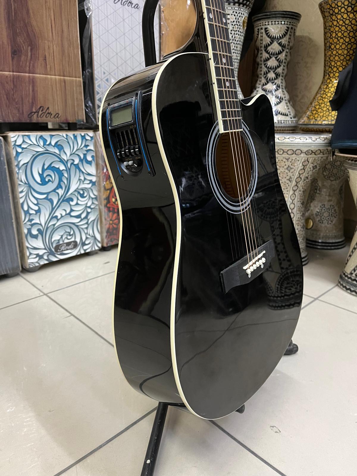 ALMEDA ELEKTRO AKUSTİK GİTAR-SİYAH