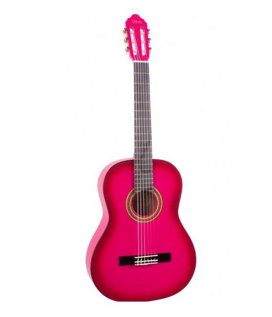 VALENCIA VC104PKS KLASİK GİTAR 4/4 PEMBE SUNBURST