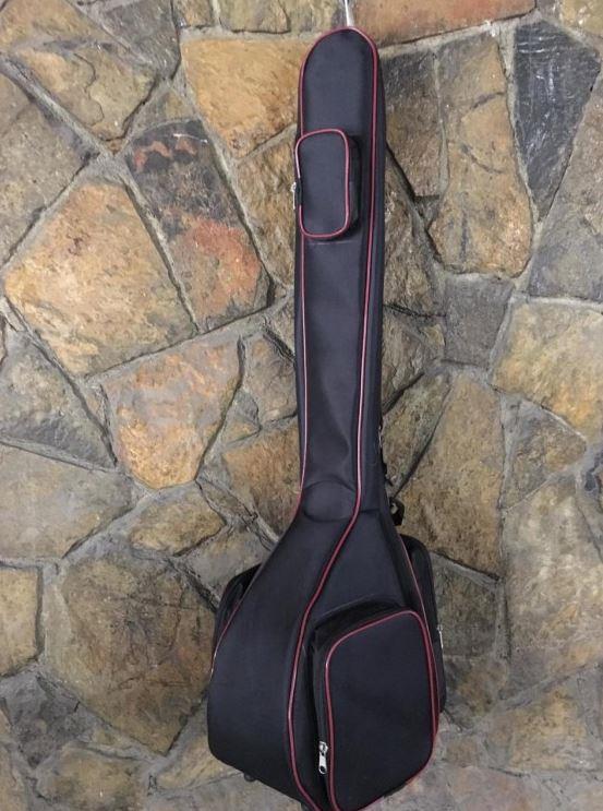 UZUN SAP BAĞLAMA KILIFI CEPLİ SİYAH RENK PROFESYONEL KALIN SÜNGERLİ SOFT CASE