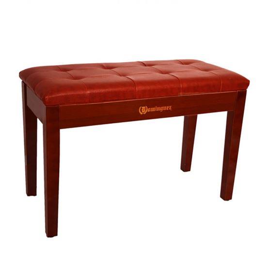 Piyano Aksesuar Koltuk Tabure Çift Kişilik Dominguez Sandık Bölmeli Ceviz DPB115-WN