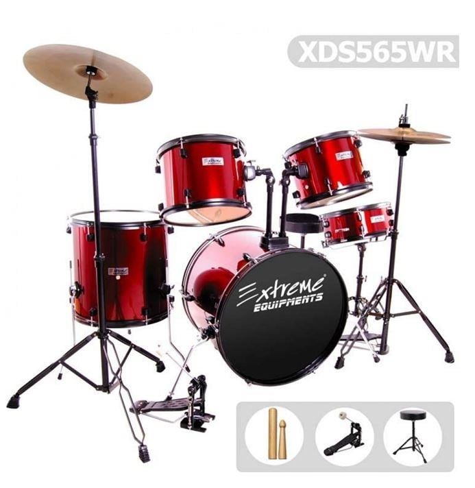 Extreme Bateri Davul Seti Kırmızı XDS565WR